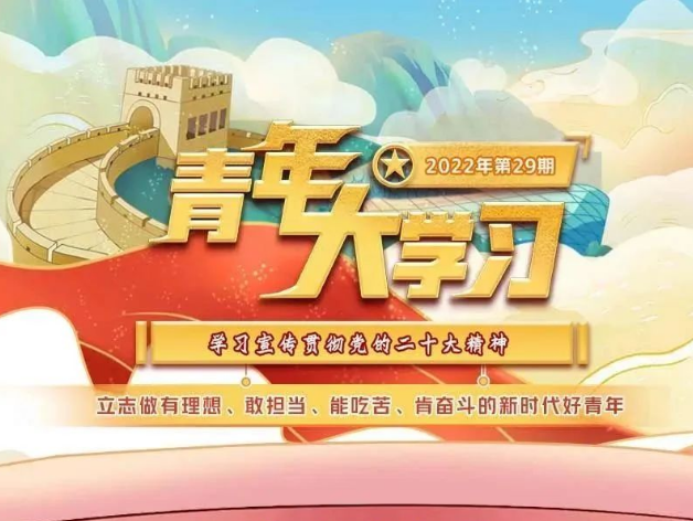 青年大学习：立志做有理想、敢担当、能吃苦、肯奋斗的新时代好青年（附上期学习情况排名）