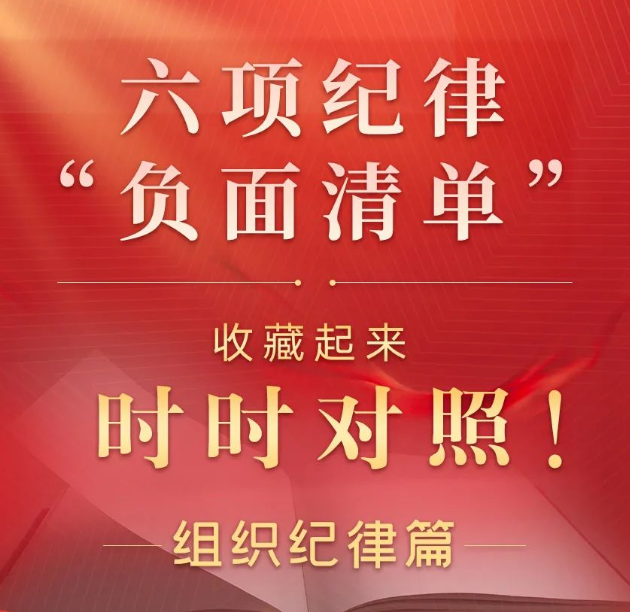 六项纪律“负面清单”之组织纪律篇