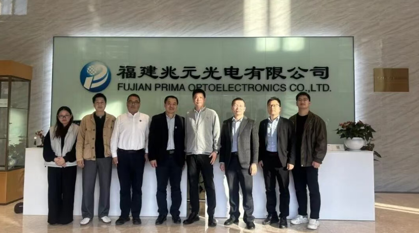 福州理工学院电子工程学院一行走访福建兆元光电有限公司